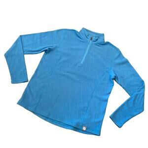 REI Co-op Blue 1/4 Zip Pullover Shirt Large